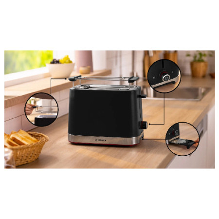 Тостер Bosch TAT4M223 черный