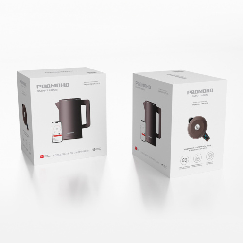 Электрочайник Redmond KM231S SkyKettle серо-коричневый