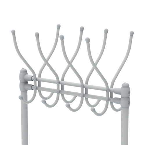 Вешалка НИКА ВГП60-8/МС гардеробная с полками матовый серый