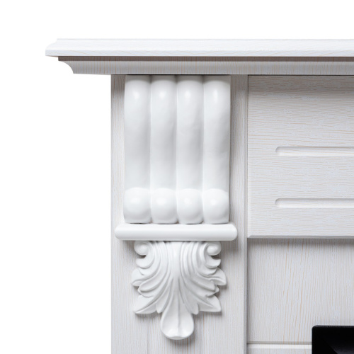 Электрокамин RealFlame Ottawa WT белое золото с очагом 3D Oregan