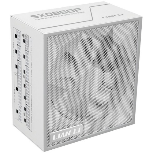 Блок питания Lian Li SX0850P (G9P.SX0850P.W000.RU) / White / ATX 3.1, 850W, 80 Plus Platinum, PCIe 5.1, APFC, 120mm FDB Fan, Fully Modular