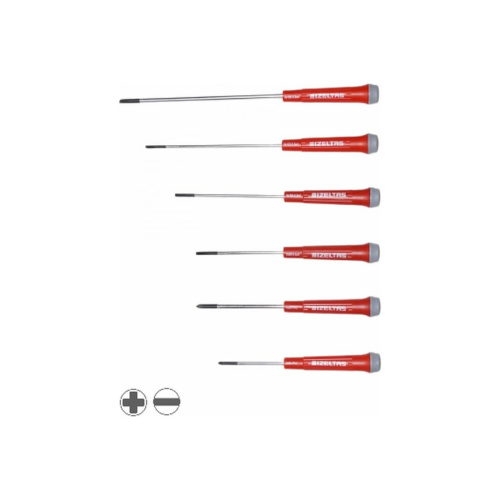 Набор отверток IZELTAS 4500008106 для клемм прям.+ крестообр.шлиц 6пр.