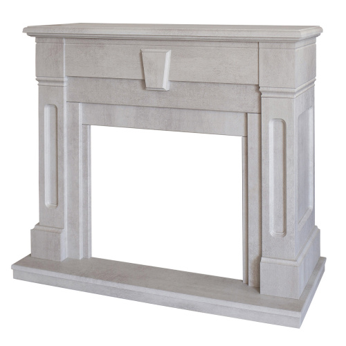 Портал каминный из МДФ RealFlame Kellie белый камень