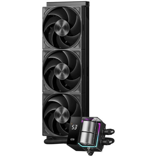 СВО PCCOOLER DS360 Pro Digital (d7-s360wbkn-gl), LCD, 4-pin, ARGB, 120мм, черный, retail