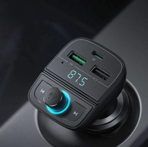 АЗУ UGREEN CD229 (80910) FM&Bluetooth Transmitter&Car Charger + TF Slot черный
