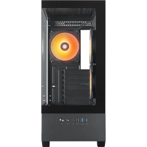 Корпус CHIEFTEC Vista GT-01B-OP, TG (aquarium), 3x120mm ARGB Fan, mini-ITX, mATX, ATX, черный