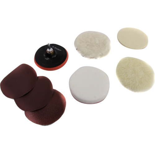 Набор кругов универсальный Зубр 3591-125-H7 d125мм (шлифмашины/дрели) (упак.:7шт)