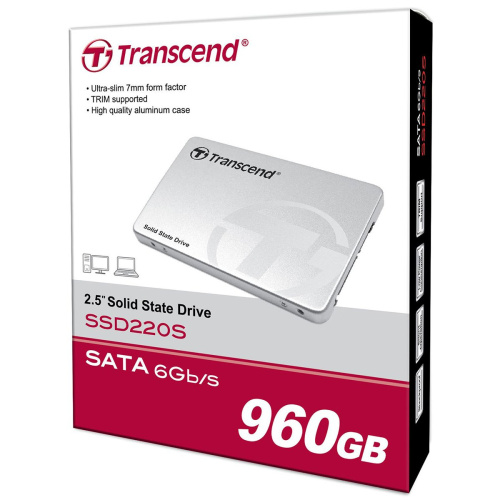 SSD 960GB Transcend TS960GSSD220S, 220S, Sata III