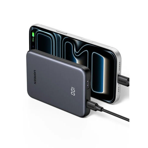Внешний аккумулятор UGREEN PB507 (75131B) 10000mAh Two-way Fast Charging 20W Power Bank Space Gray