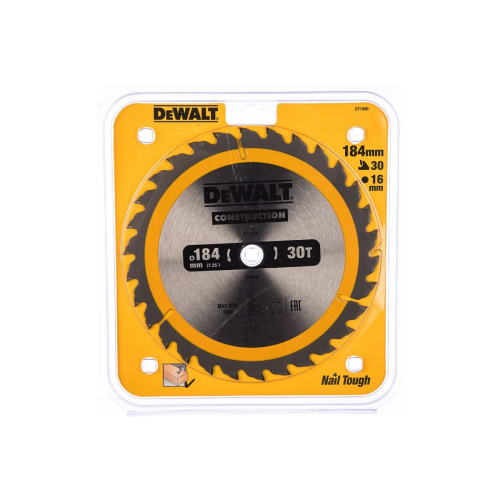 Диск п/п DEWALT DT1940-QZ 184x16x30