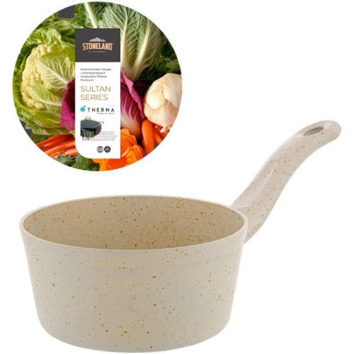 Ковш Stoneland SLL-0910C алюминий, кремовый