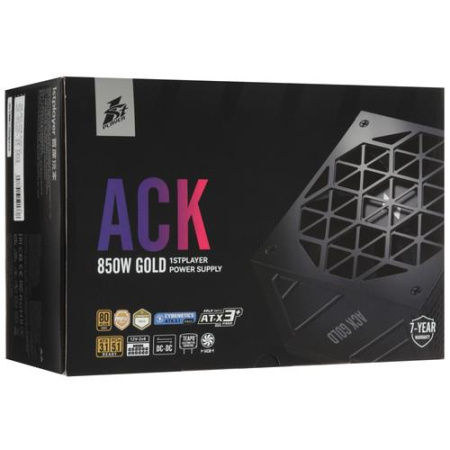 Блок питания 1STPLAYER ACK GOLD [HA-850BA2-BK] черный