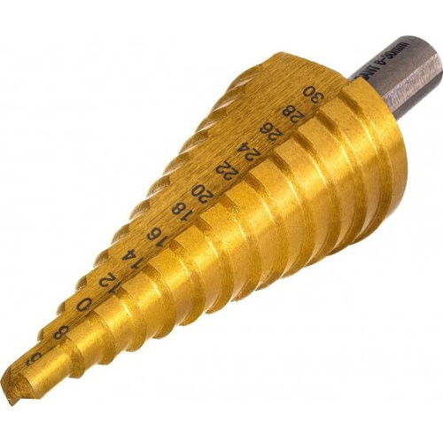 Сверло ступенчатое Gigant HSS-TIN GT-161 6-30 мм