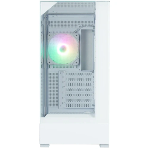Корпус ZALMAN P40 Prism Plus, ATX, White, Window, 3xCombo (3.5'' or 2.5"), 1xUSB Type-C, 2xUSB3.0, Side 3x120mm ARGB, Rear 1x120mm ARGB
