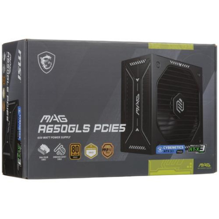 Блок питания MSI MAG A650GLS PCIE5 [306-7ZPHY11-HD8] черный