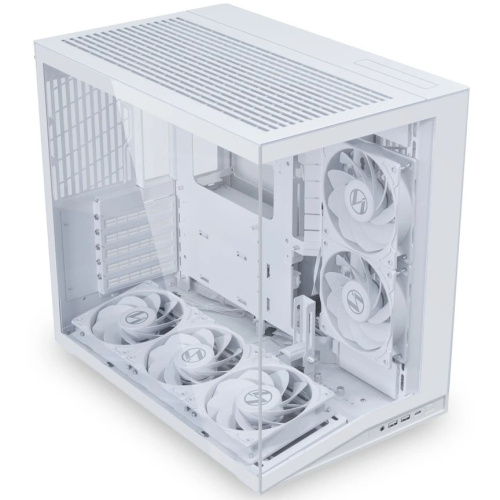Корпус Lian Li O11 Dynamic Mini V2 Flow (G99.O11DMIV2FW.R0) / White / 5 x 120mm PWM Fan / Mid-Tower, TG