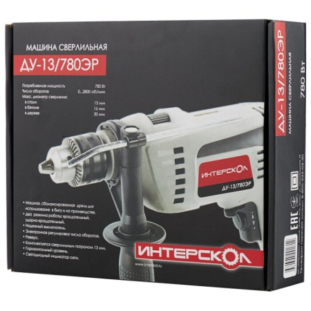 Дрель ударная Интерскол ДУ-13/780ЭР