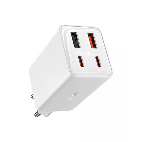 СЗУ Baseus GaN6 Pro (P10162705212-00) 100W EU Moon White