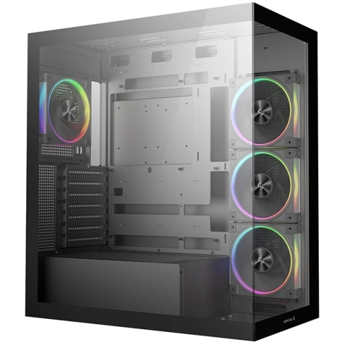 Корпус Deepcool CG580 4F V2 без БП, боковое окно (панорама), 4x120mm ARGB PWM вентилятора, черный, ATX