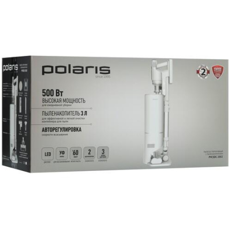 Пылесос вертикальный   Polaris PVCSDC 2002  белый