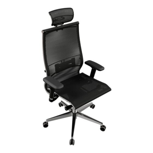 Кресло Метта Samurai S-3 (Z1D.3.15.109) черный сиденье черный сетка с подголов. крестов. металл хром