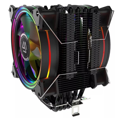 Кулер Alseye H120D Universal, TDP 200W, Heat Pipe:O6mm 6pcs, 800-2000RPM, 11.6-35.3dB(A), RGB, RTL