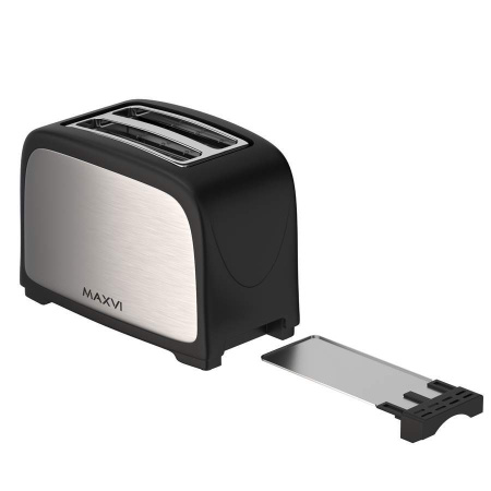 Тостер Maxvi KT824S серебристо-черный