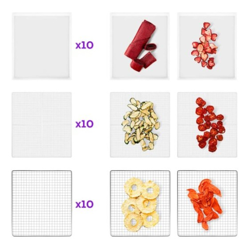 Сушка для фруктов и овощей Kitfort КТ-1965 30 под. нерж